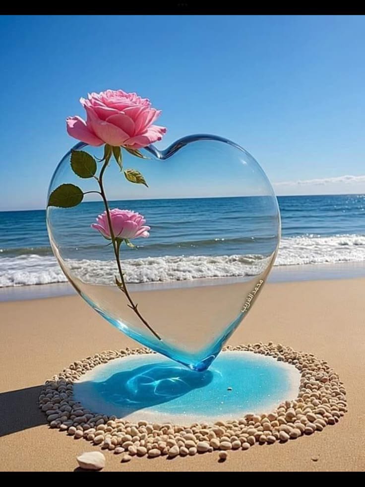 Hand-blown glass hearts