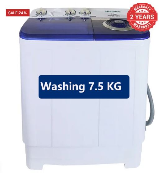 Hisense 7.5kg  Twin Tub Washing Machine