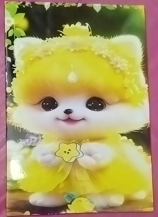 Adorable Yellow Kitty Notebook